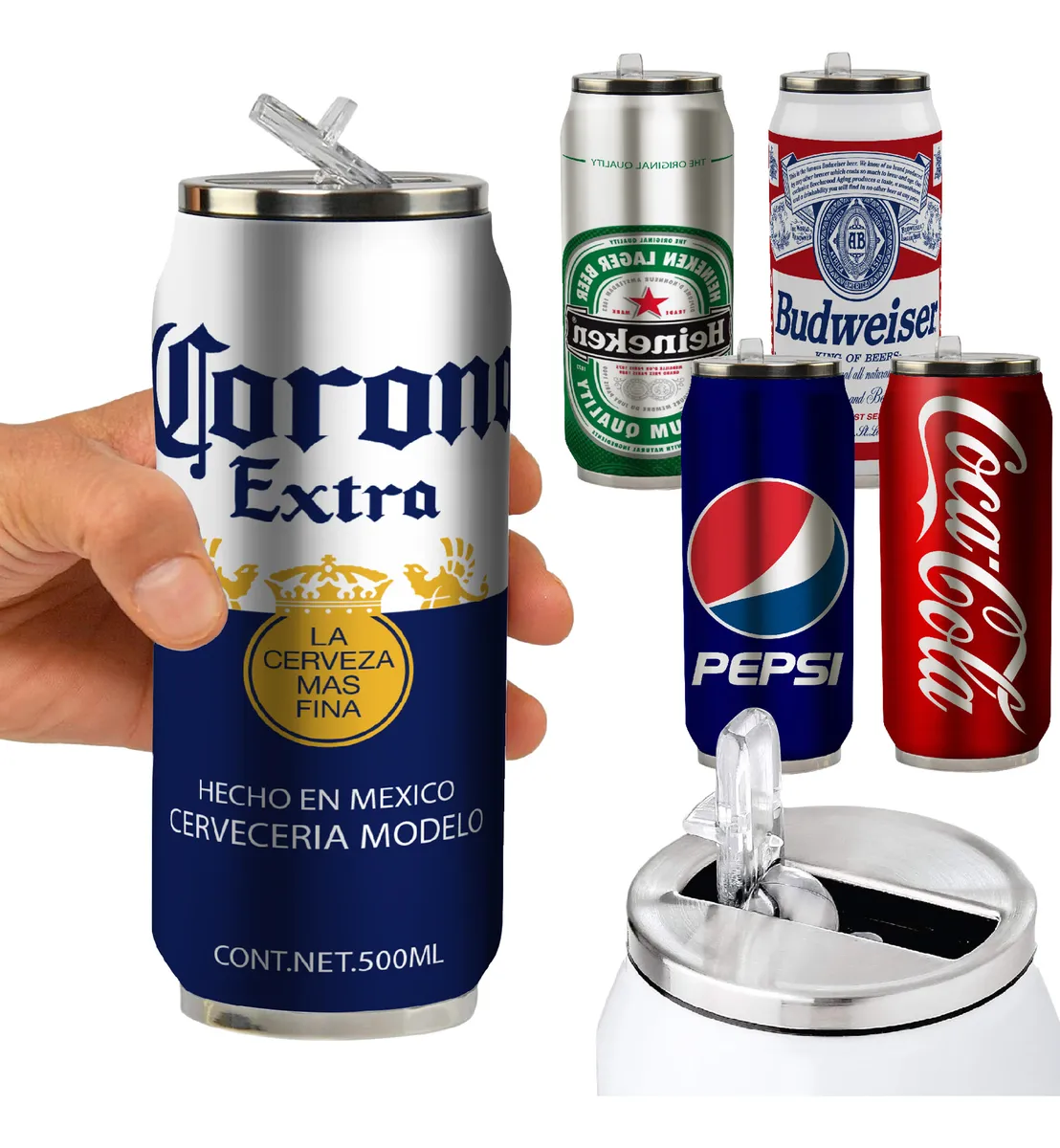 Termo Metálico Termico Deportivo Botella - Vista 1