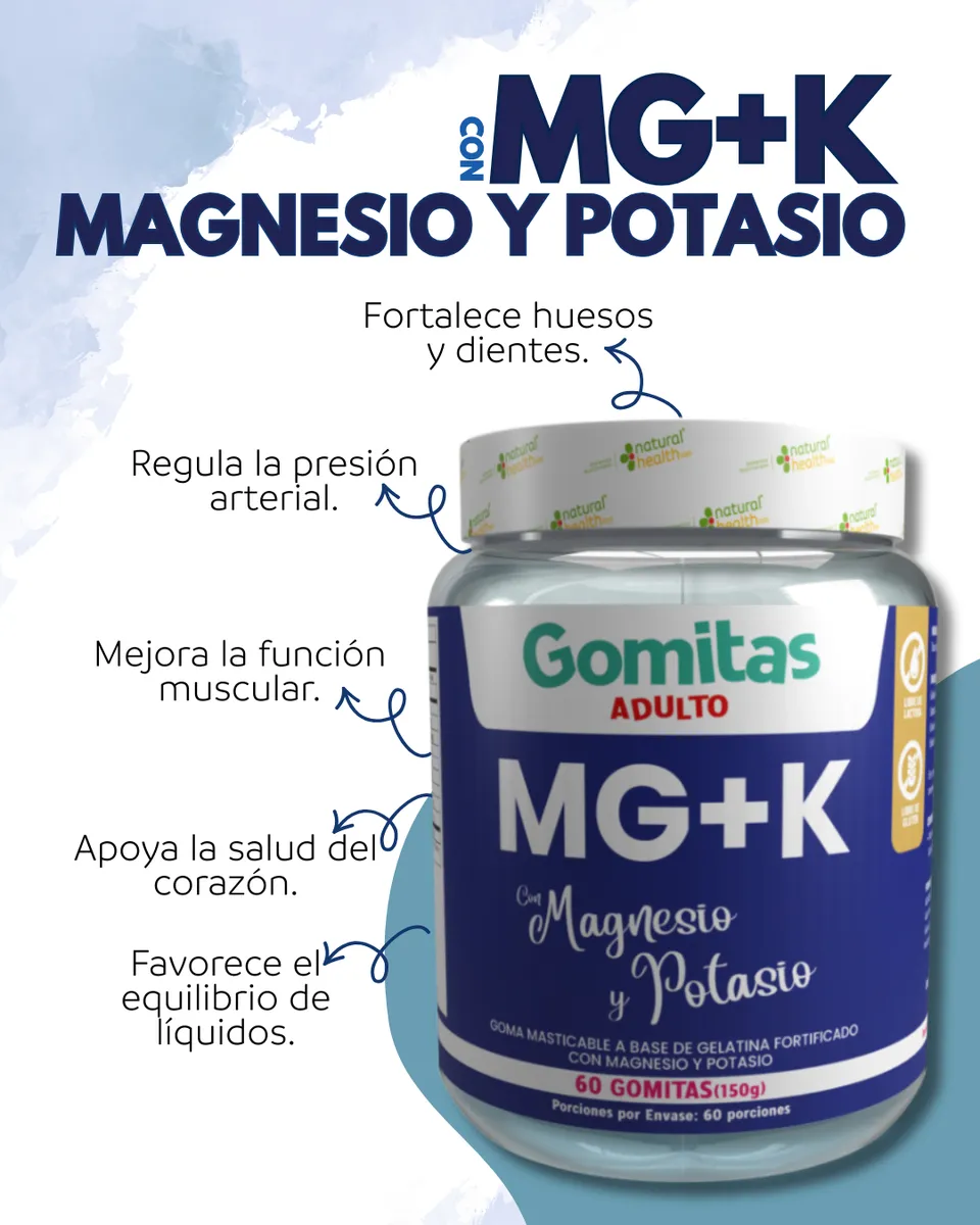 GOMITAS de MAGNESIO Y POTASIO