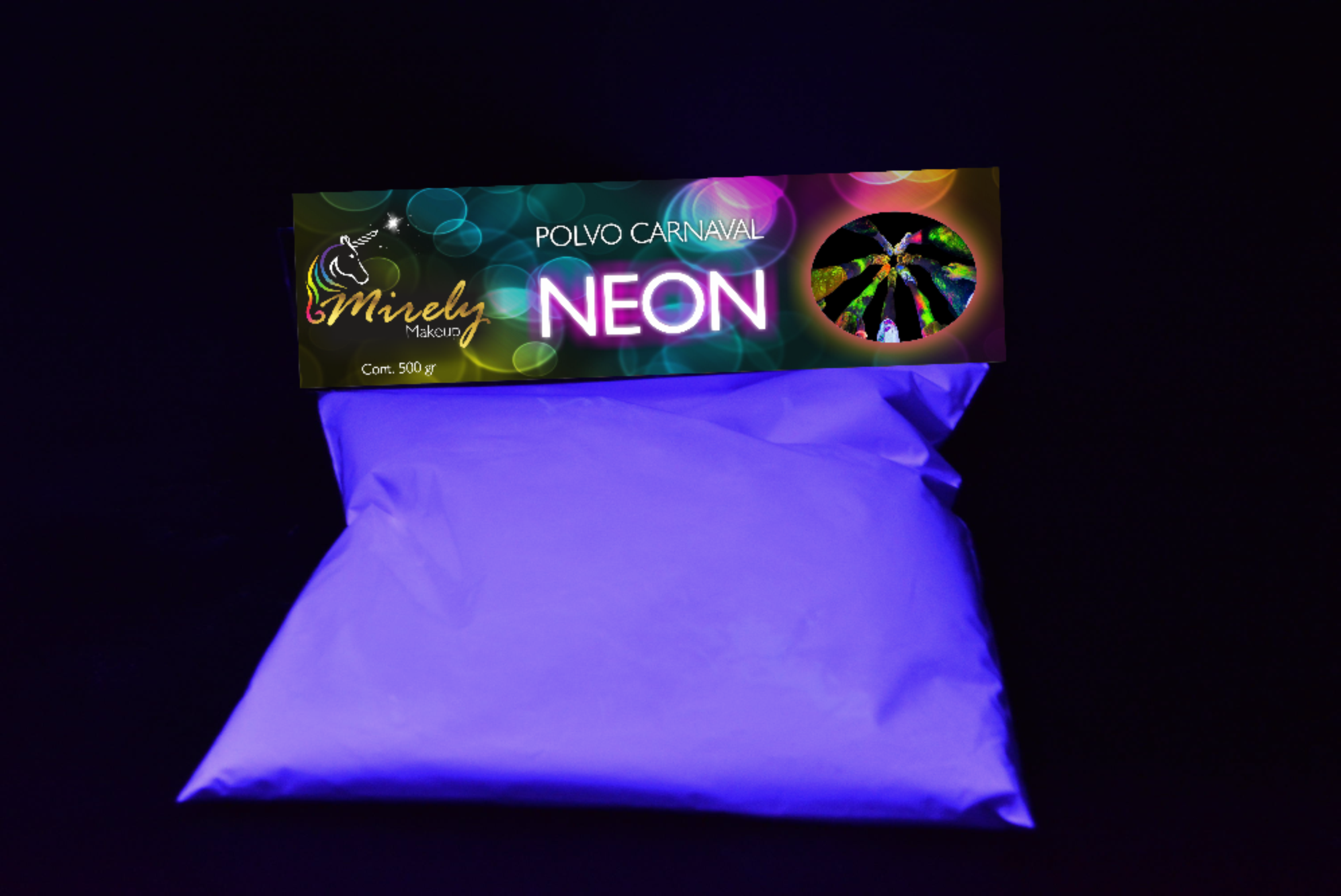 Polvo Carnaval Neon x500 gr - Vista 1
