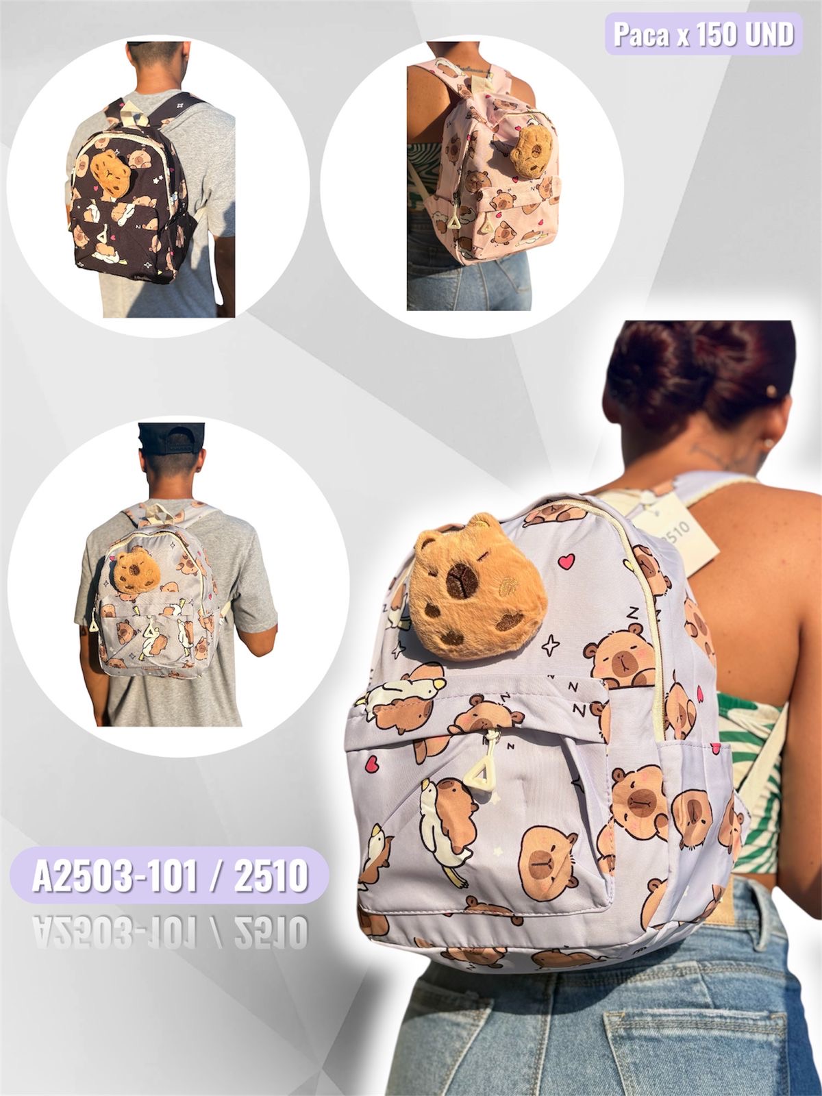 Mochila capibara 2510 - Vista 1