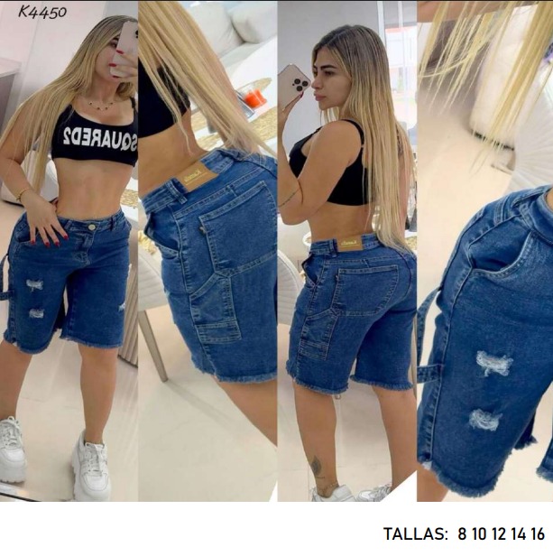 K4450 BERMUDA CLASICA DENIM - Vista 1