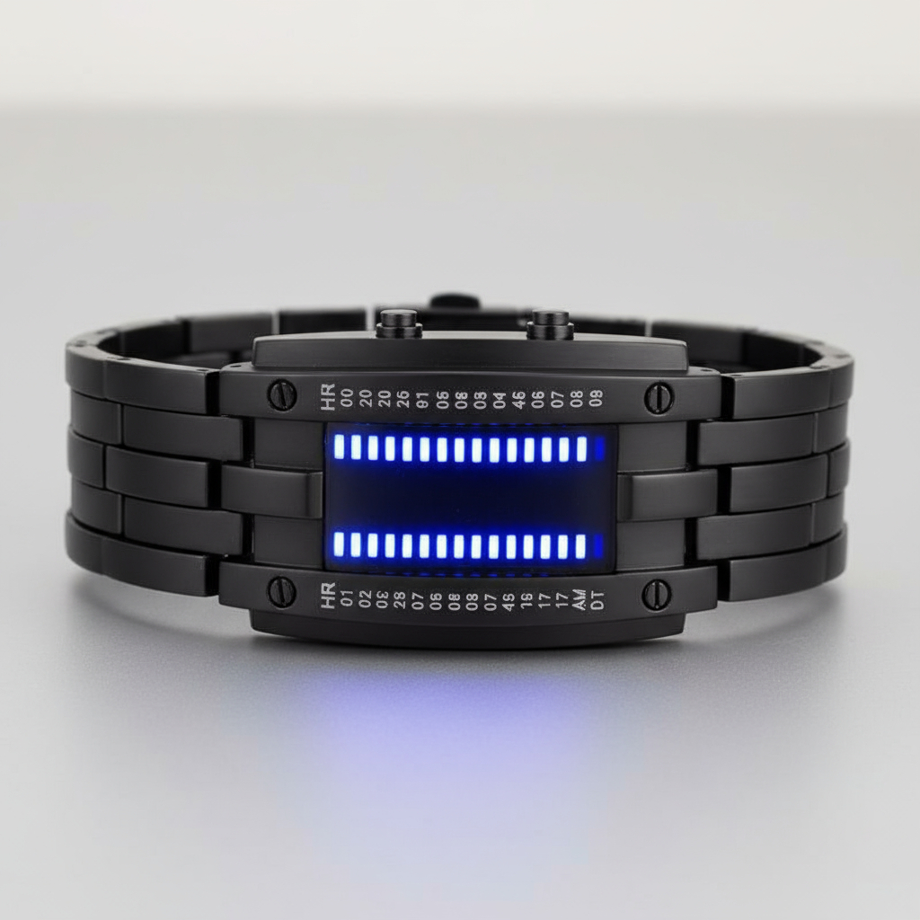 RELOJ FUTURISTA BINARIO MODELO 2026 - Vista 1
