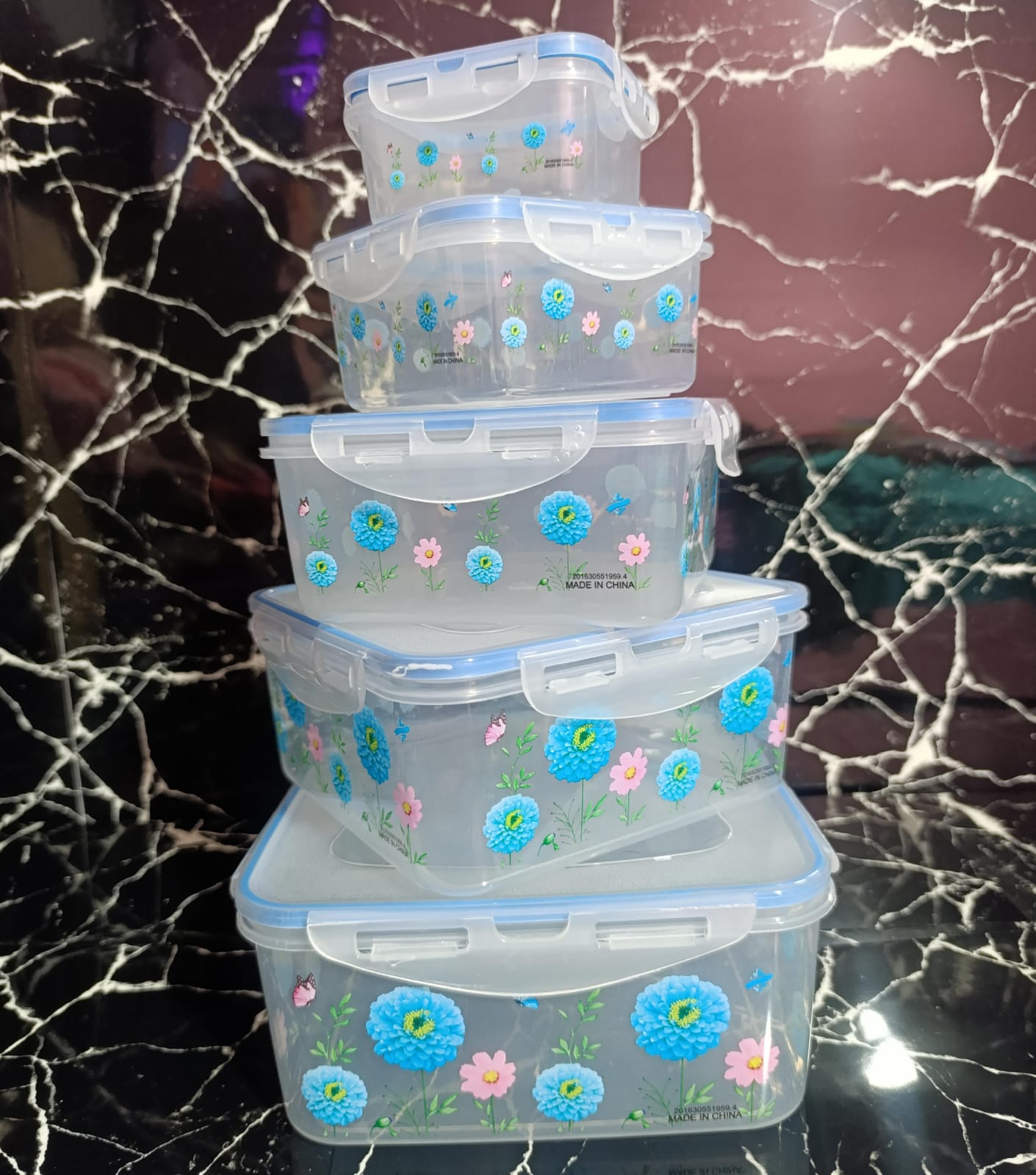 Recipientes Herméticos Plástico x5 - Vista 1