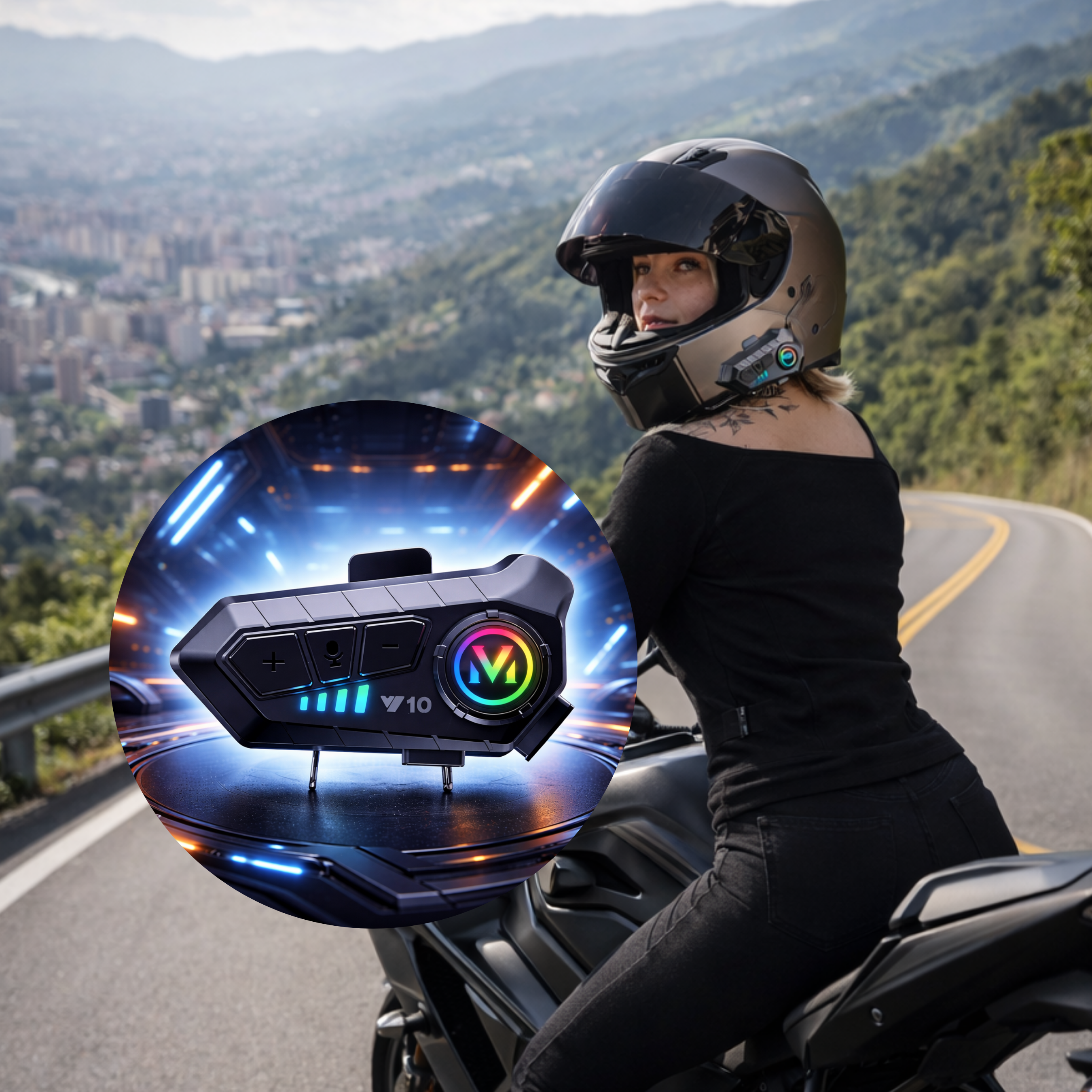 Auriculares Bluetooth para Casco LA-83
