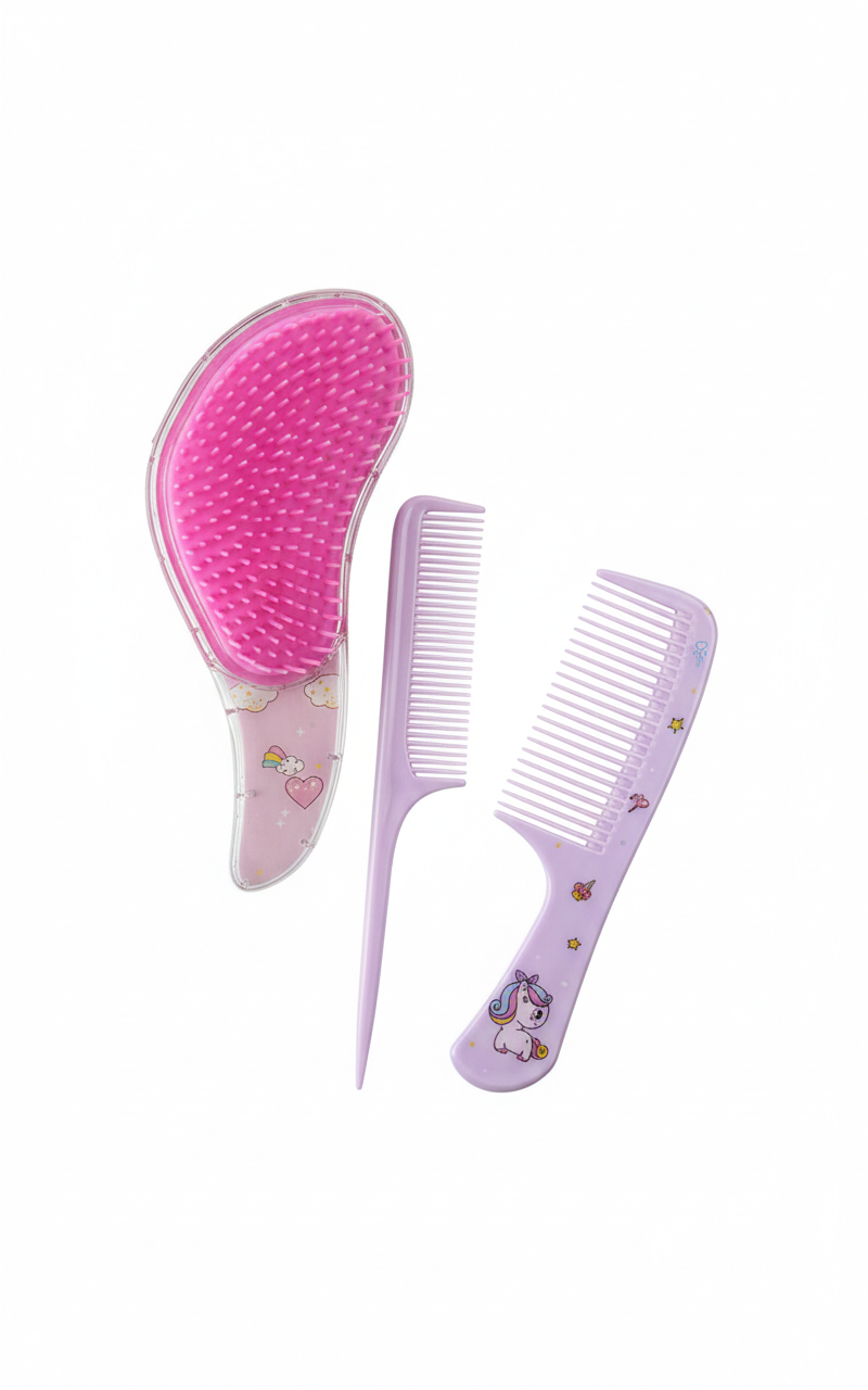 Cepillo con peines para cabello niñas