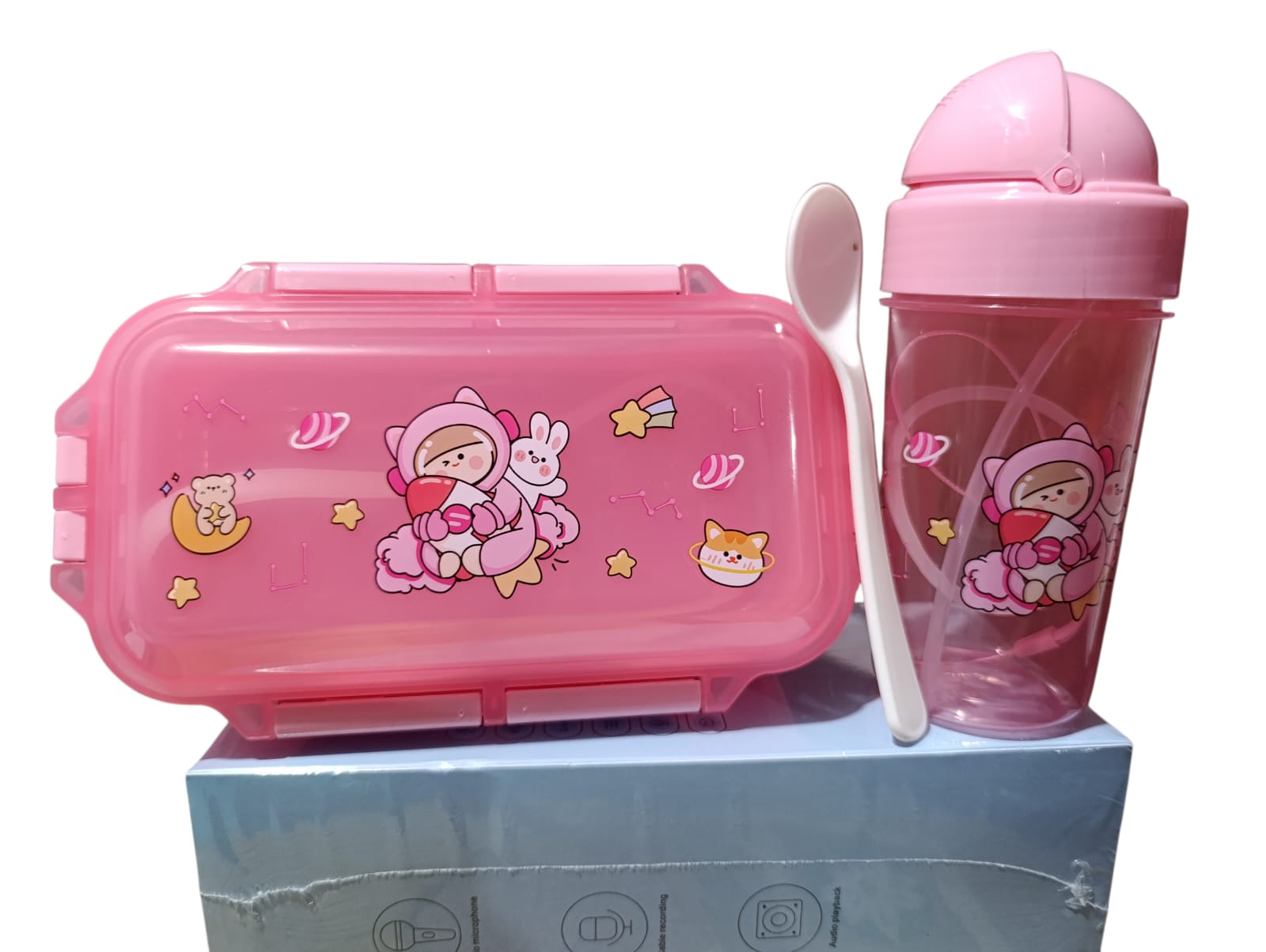 set infantil de lonchera+cubierto+vaso - Vista 1