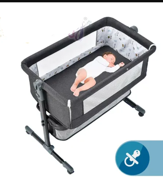 Vista 9 de CUNA COLECHO CON COLCHONETA PARA BEBE GRIS