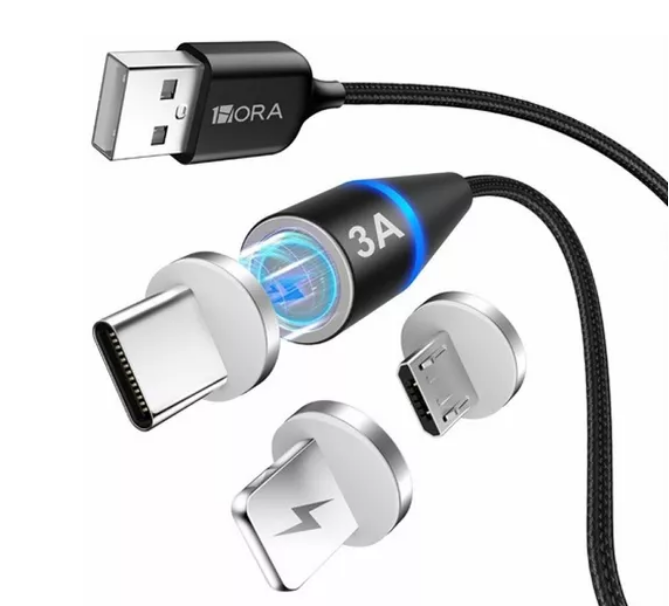 Miniatura 2 de Cable Magnético Iman 3en1