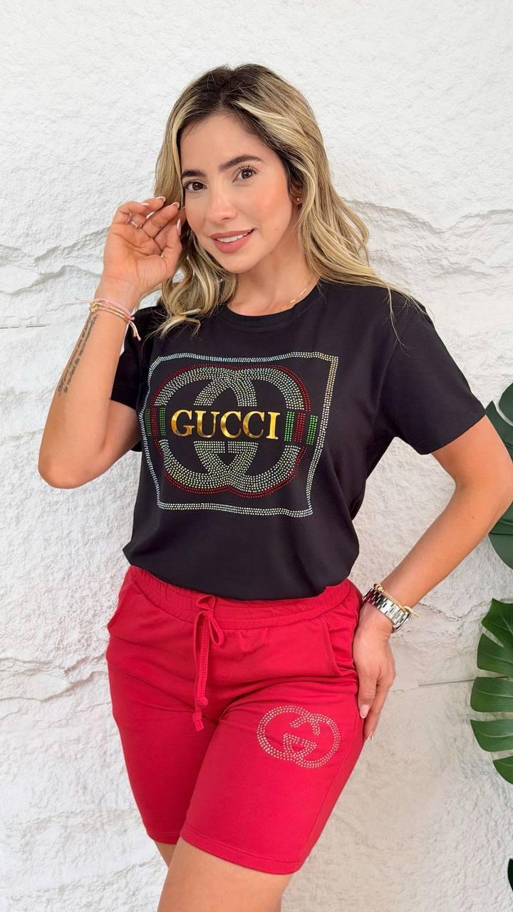 Conjunto bermuda Gucci cuadro - Vista 1