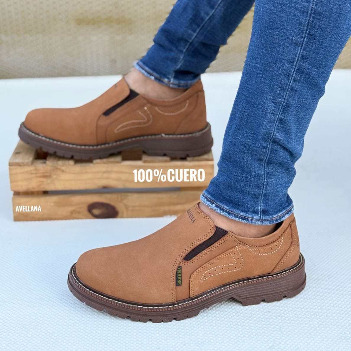 DEPORTIVO - MOCASIN BRAHMA CUERO - Vista 1