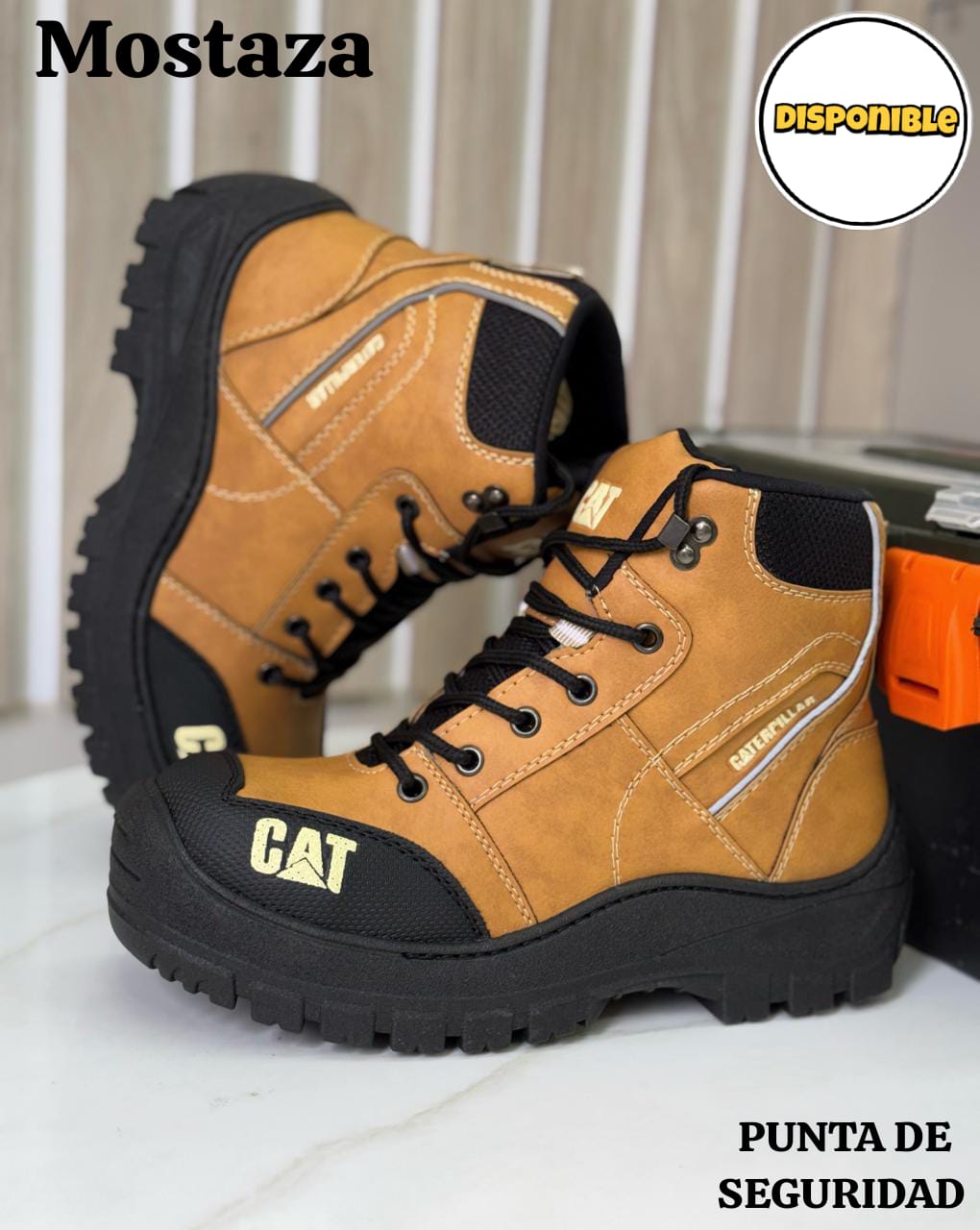 Bota de Seguridad CAT SINT Reflectiva - Vista 1