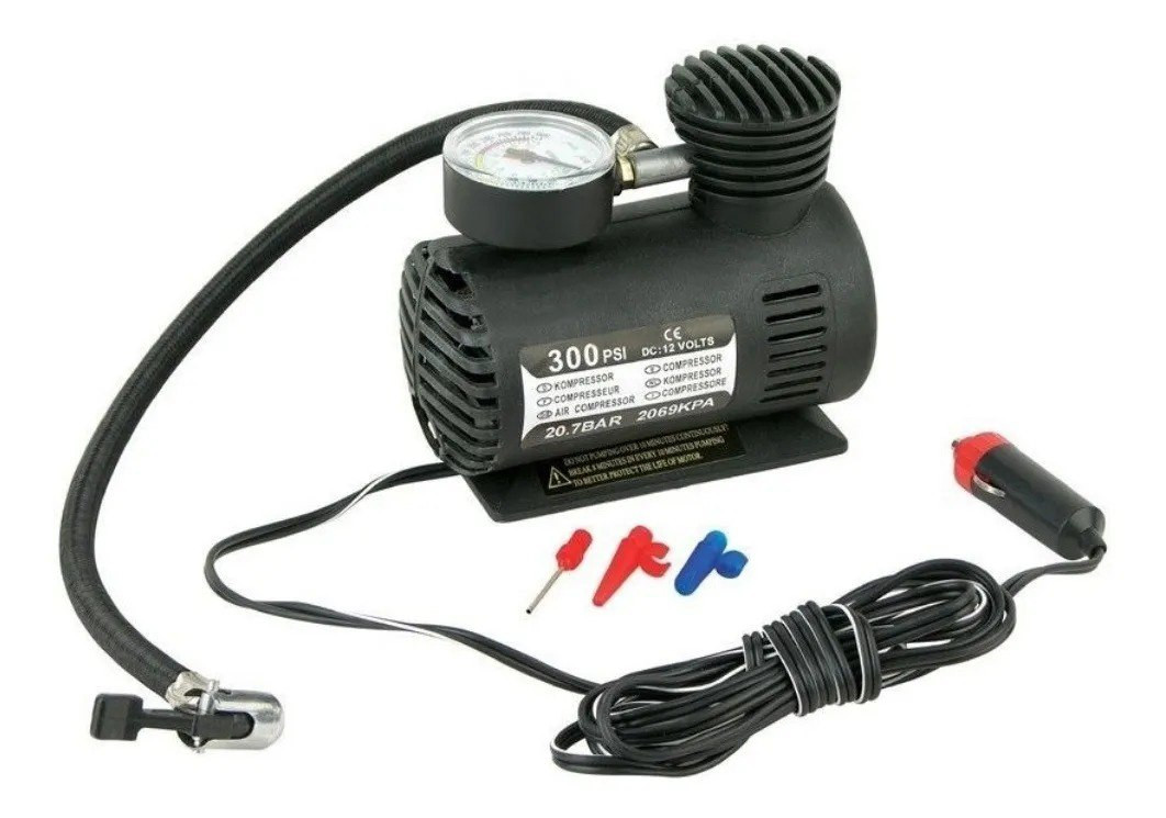 MINI Compresorportatil caja azul