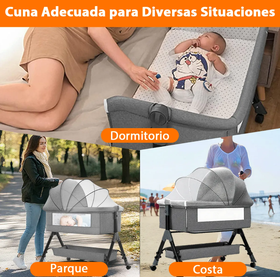 CUNA CON ACCESORIOS PARA BEBES MODE 2026