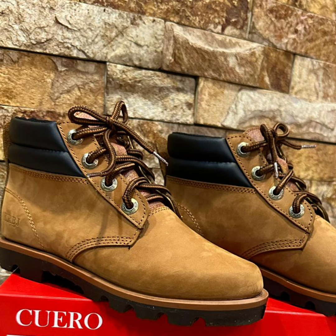Calzado Hombre Bota Cuero Nobuck Cafe - Vista 1