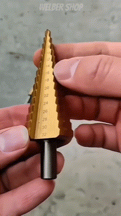 BROCAS ESCALONADAS DE TITANIO X 3