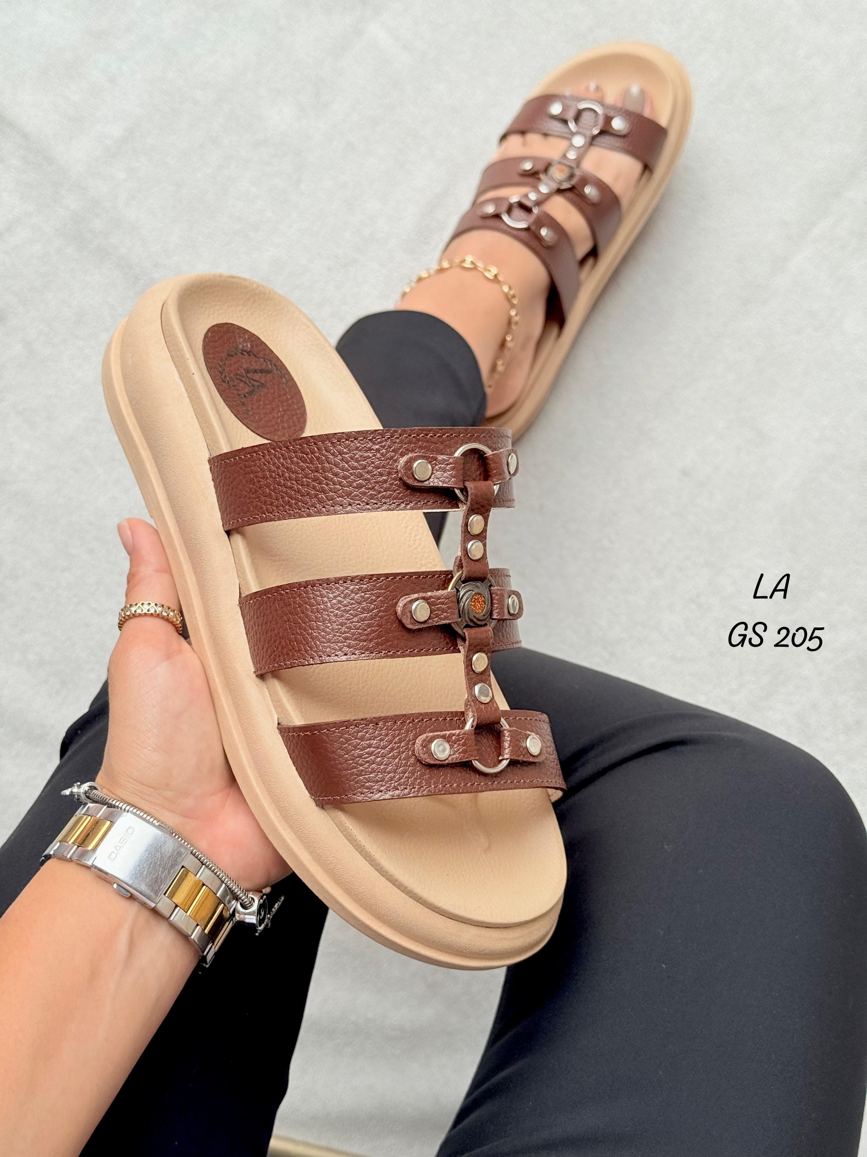 SANDALIA CUERO ref: BRILLO - Vista 1