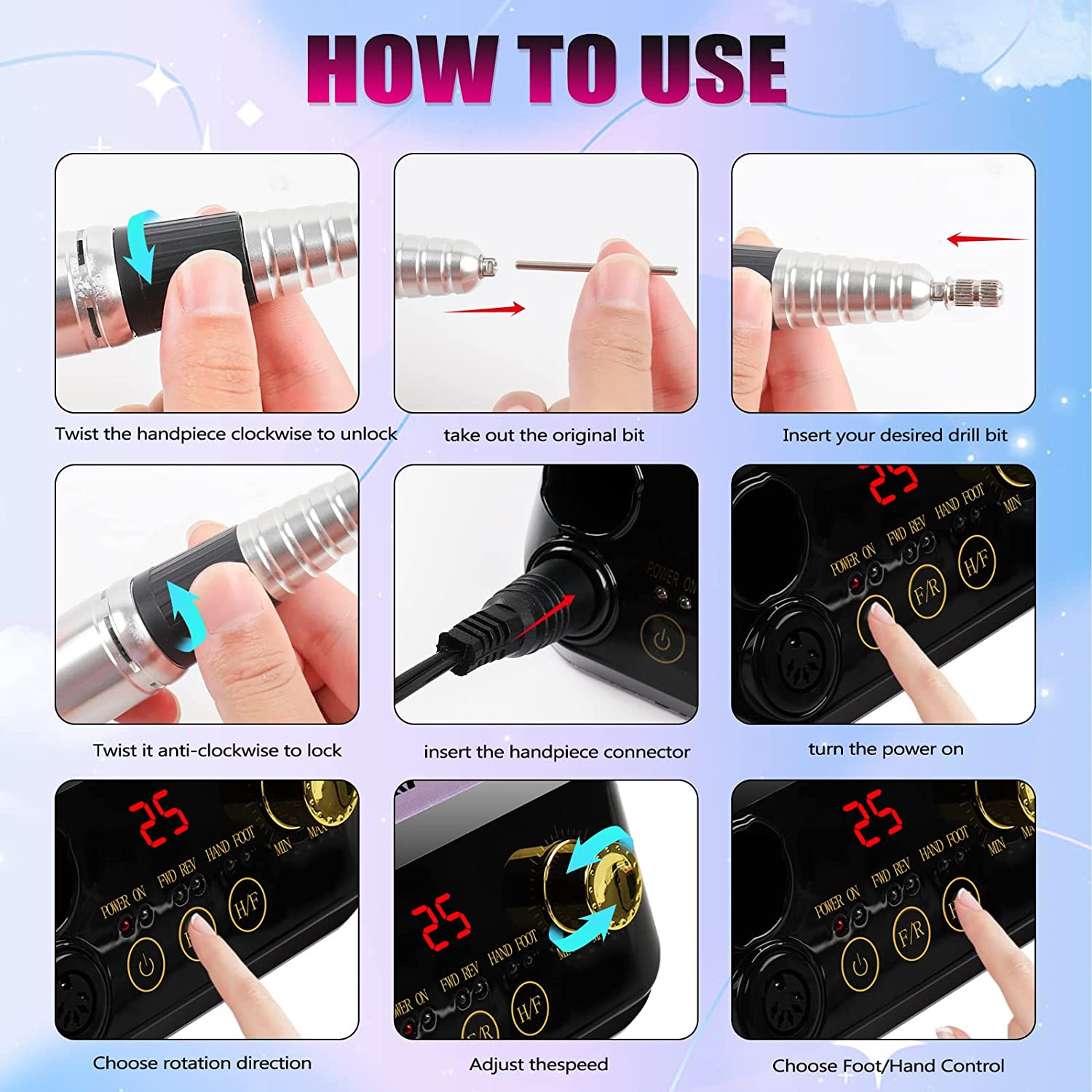 Miniatura 2 de Pulidor Eléctrico De Uñas Profesional