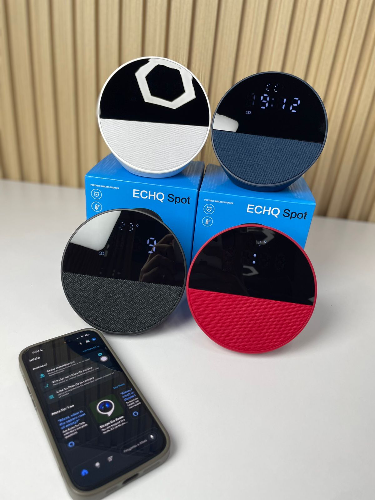 Parlante Tipo Alaxe Echo Spot Replica - Vista 1