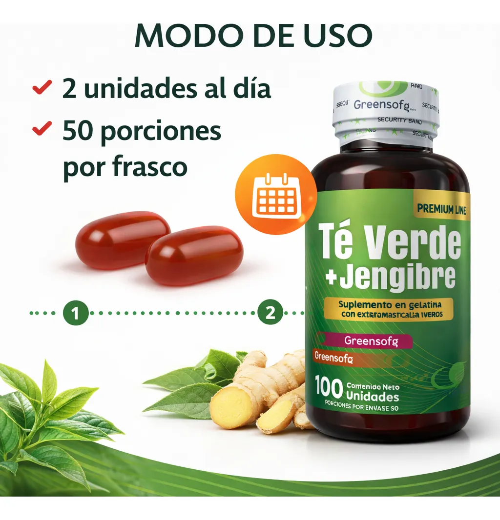 Vista 3 de Te Verde + Jengibre GREENSOFG