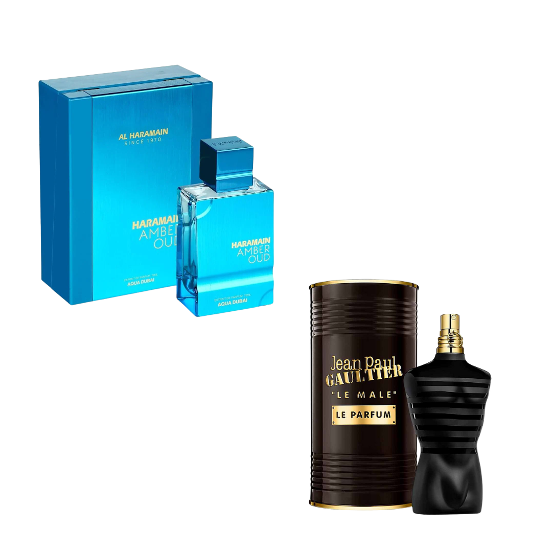 ACQUA DUBAI COFRE+LE MALE PARFUM LATA