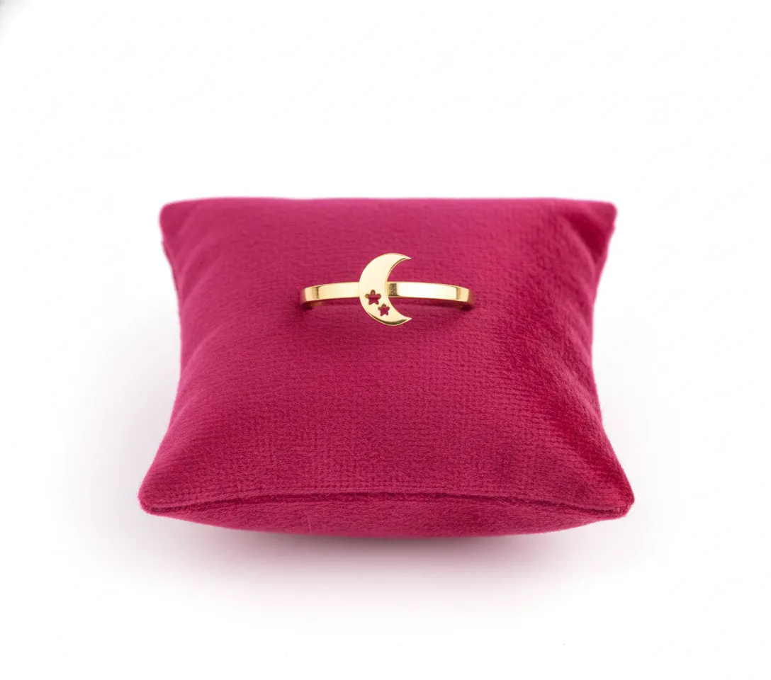 Anillo Luna Estrellas Talla 7 - Vista 1