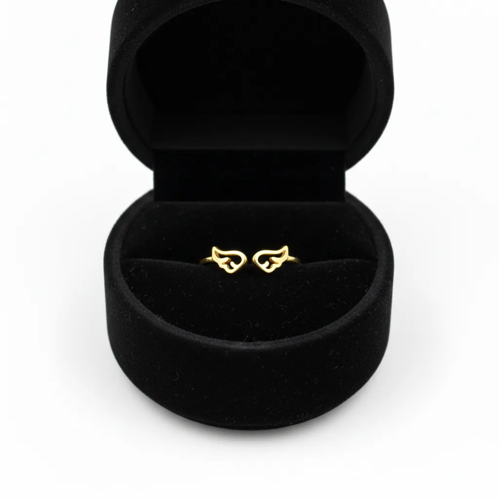 Anillo Alas Acero Inoxidable - Vista 1