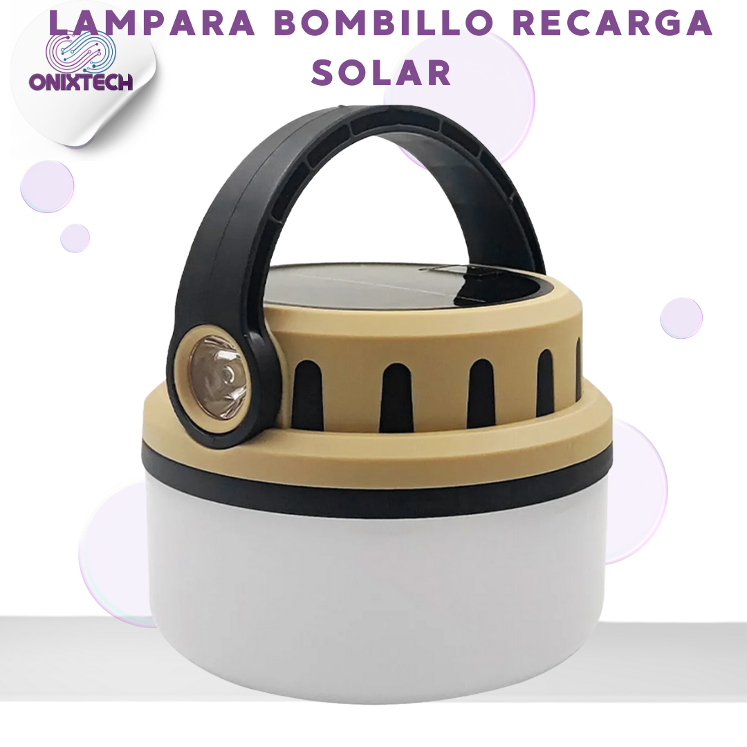 LAMPARA BOMBILLO RECARGA SOLAR