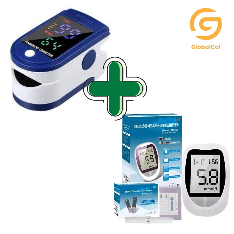 KIT OXIMETRO + GLUCOMETRO
