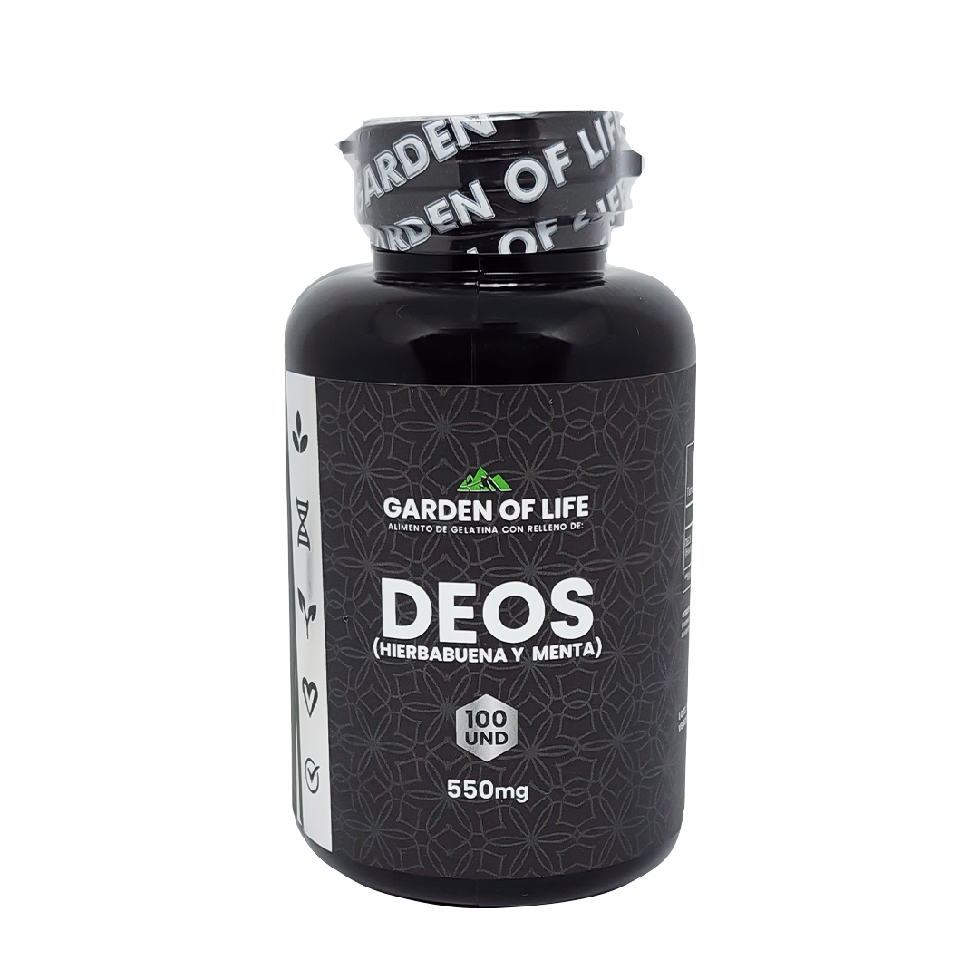 DEOS Menta 550mg x100 cap. Garden INVIMA