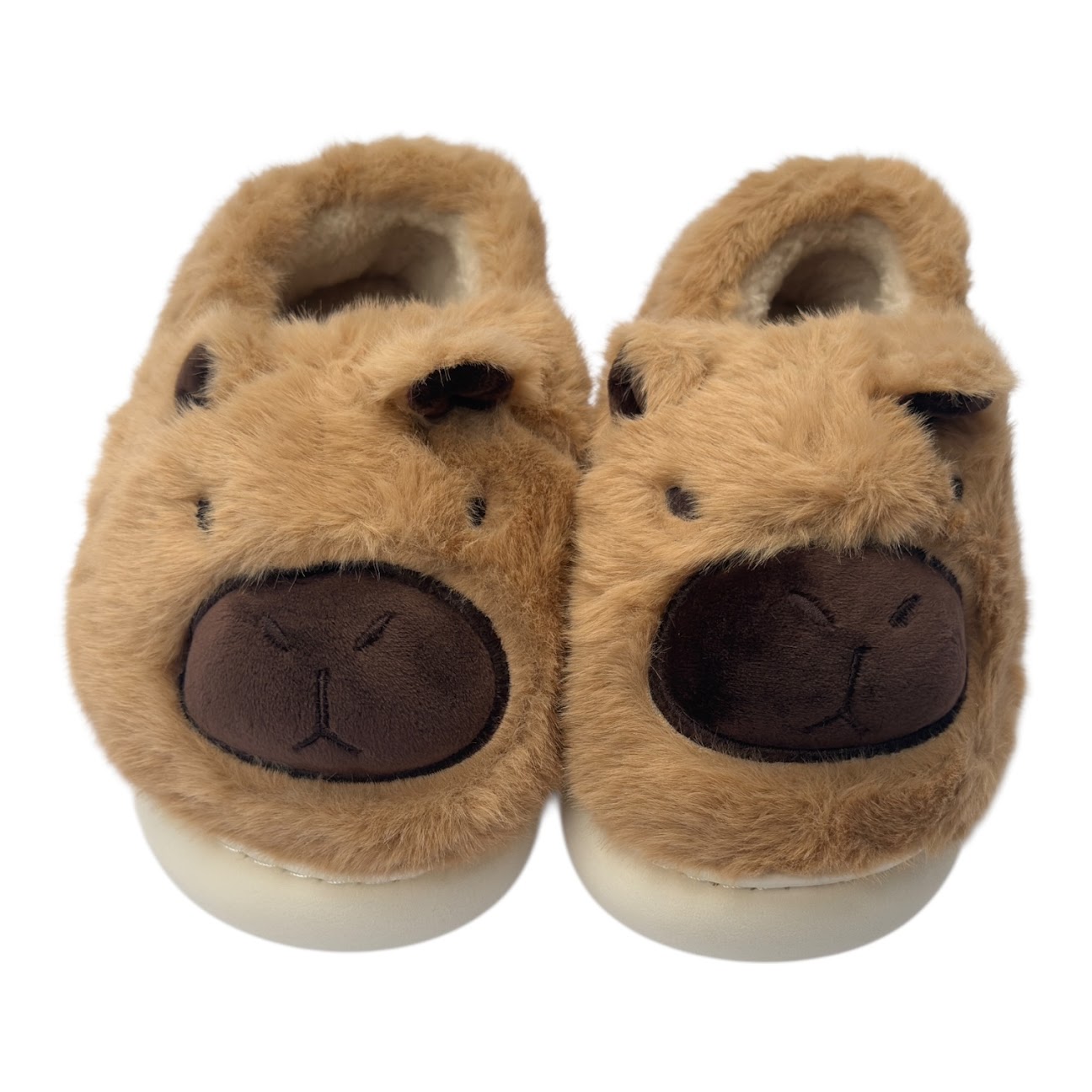 Pantufla Capibara café acolchada - Vista 1