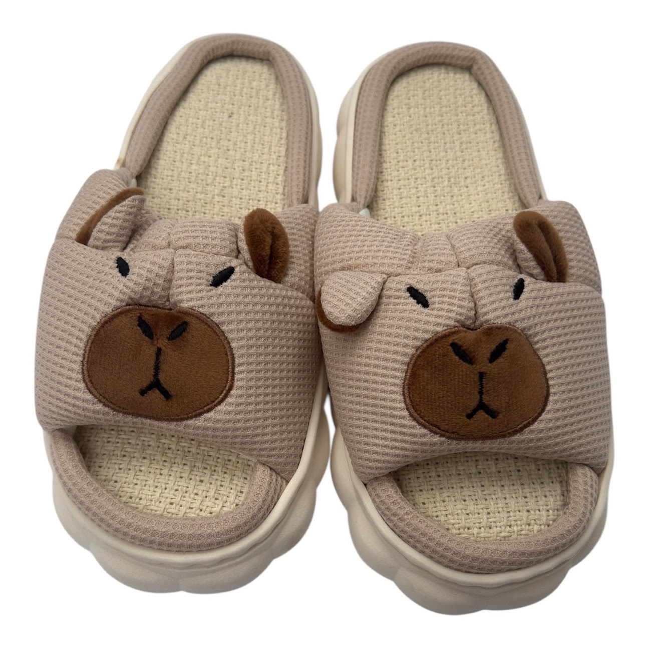 Pantufla zapatilla capibara cafe claro - Vista 1