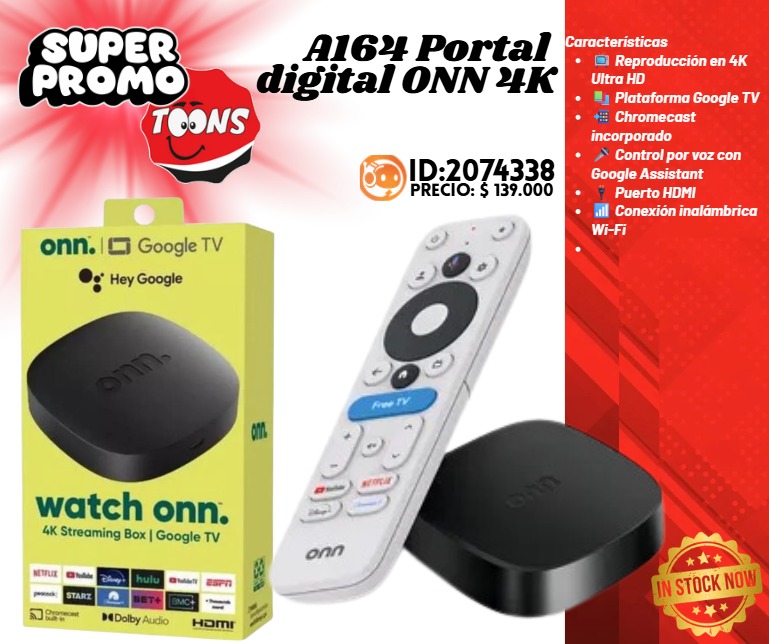 A164 Portal digital ONN 4K