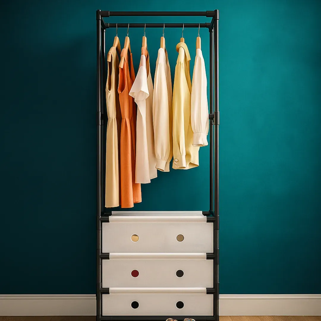 estante/organizador de ropa portátil