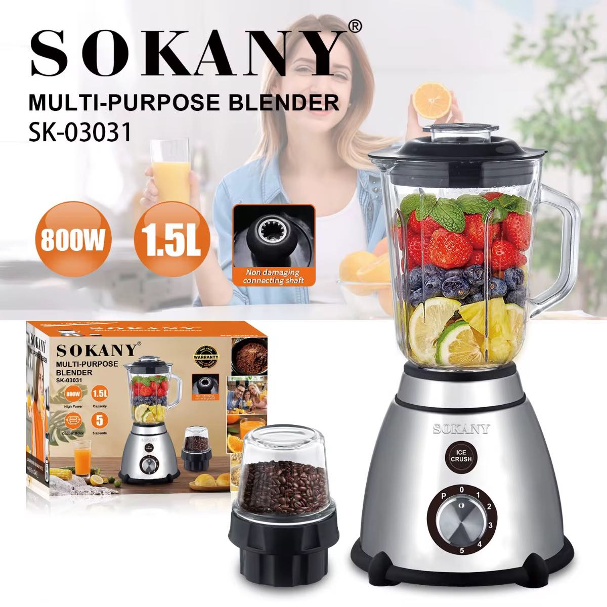 LICUADORA SOKANY SK-03031