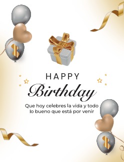 Tarjeta Prediseñada CUMPLEAÑOS paraCAJRE