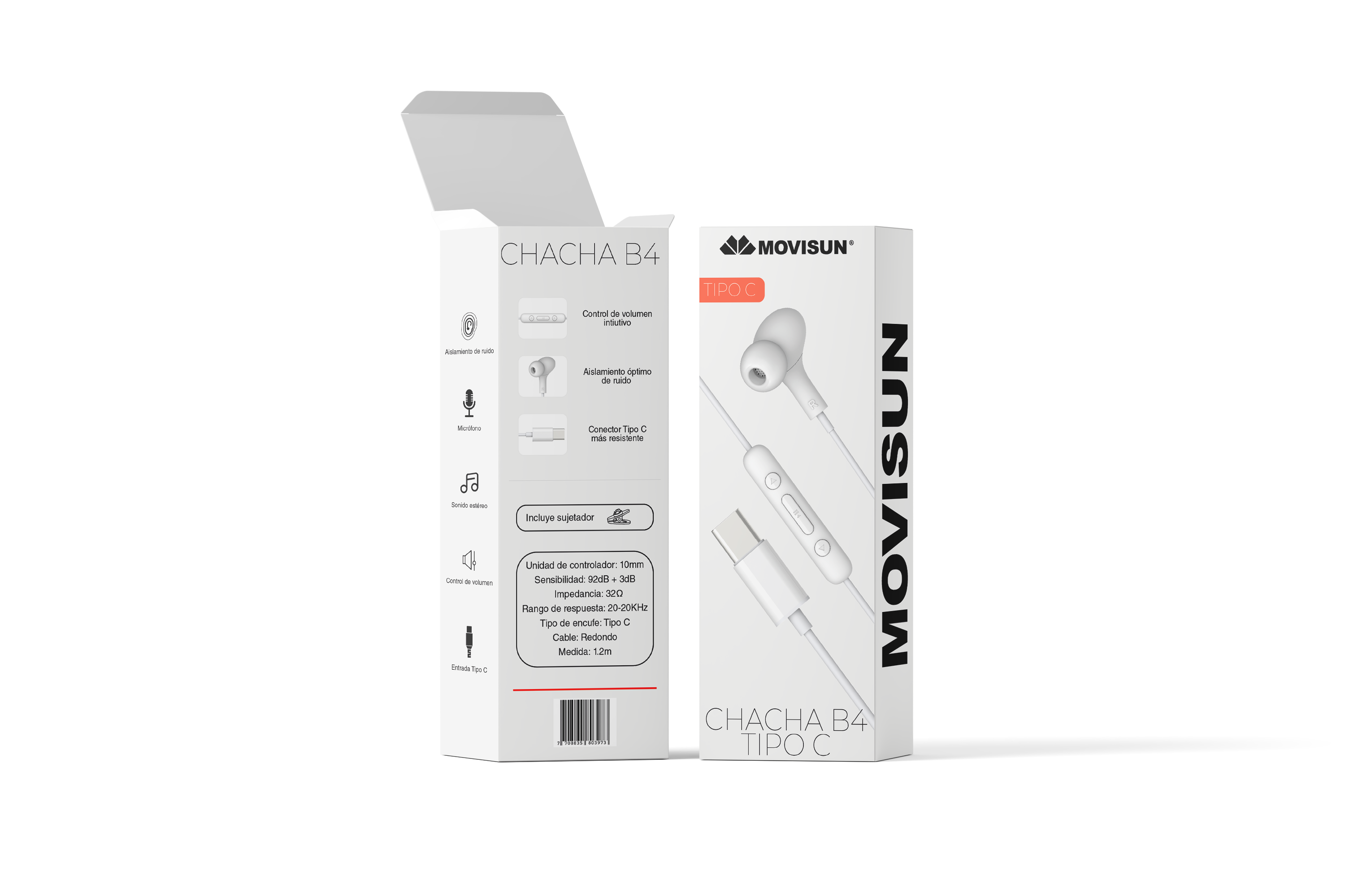 Audífonos Manos Libres Movisun B4 TC - Vista 1