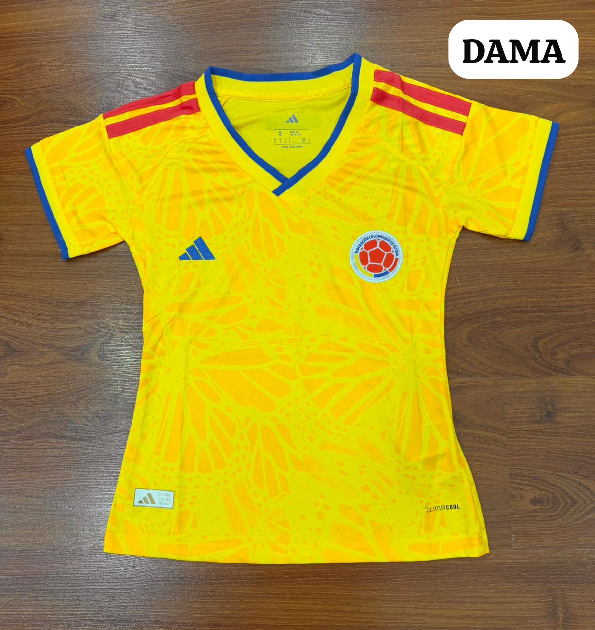 CAMISETA DE COLOMBIA BORDADA DAMA - Vista 1