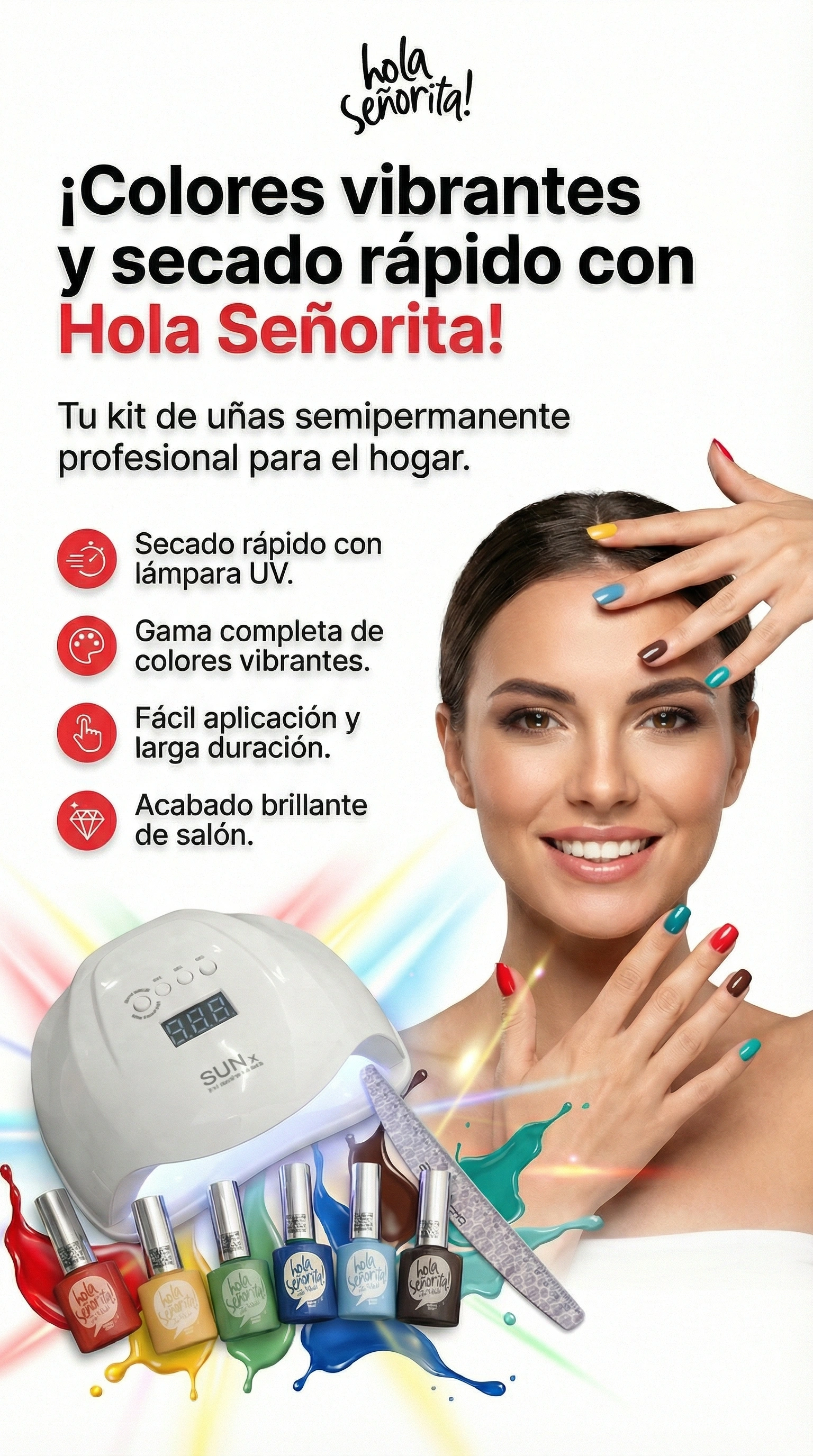 Vista 3 de COMBO UÑAS EN CASA SEMIPERMANENTES