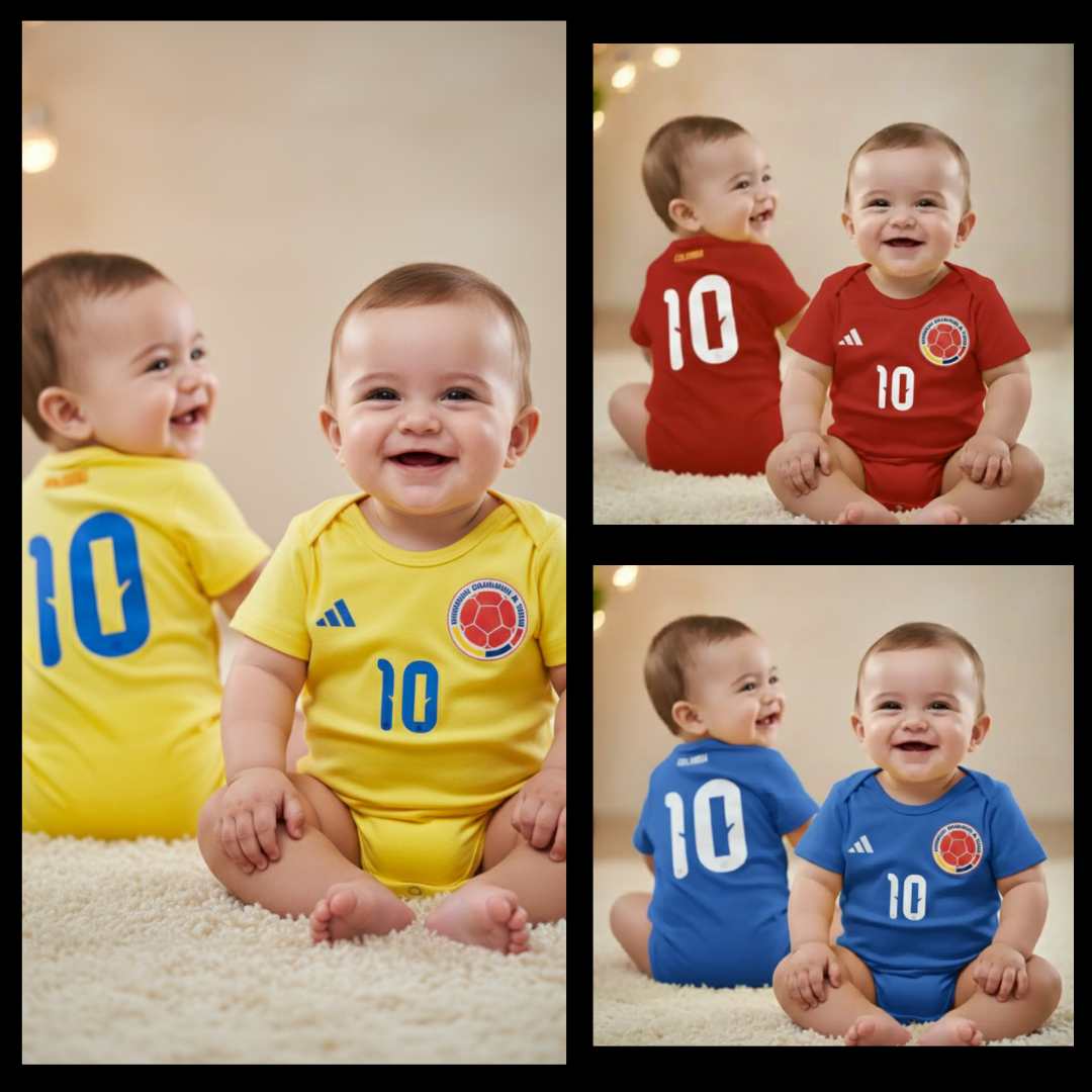 set x 3 bodys seleccion Colombia - Vista 1