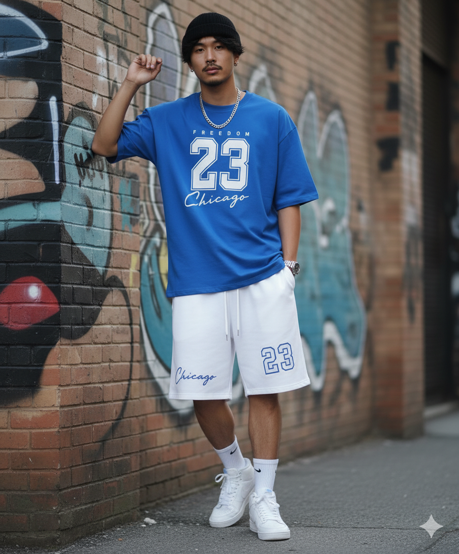 Camiseta + Pantalonetas OVERSIZE- 207729 - Vista 1