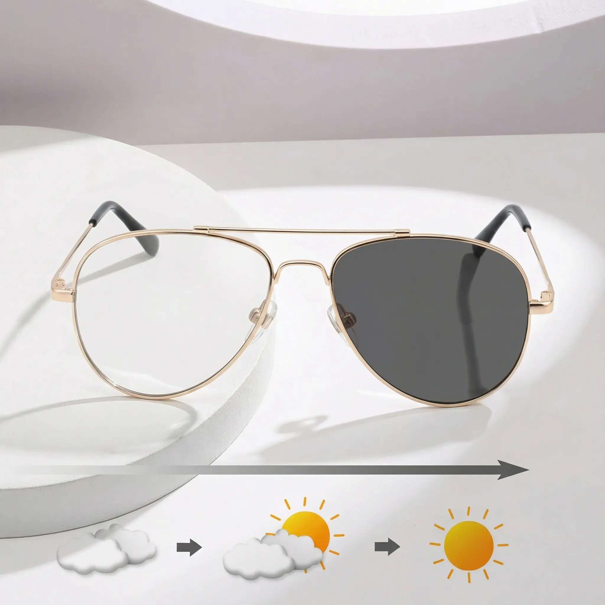 GAFAS PILOTO RAY BAN FOTOCROMATICAS DORADO