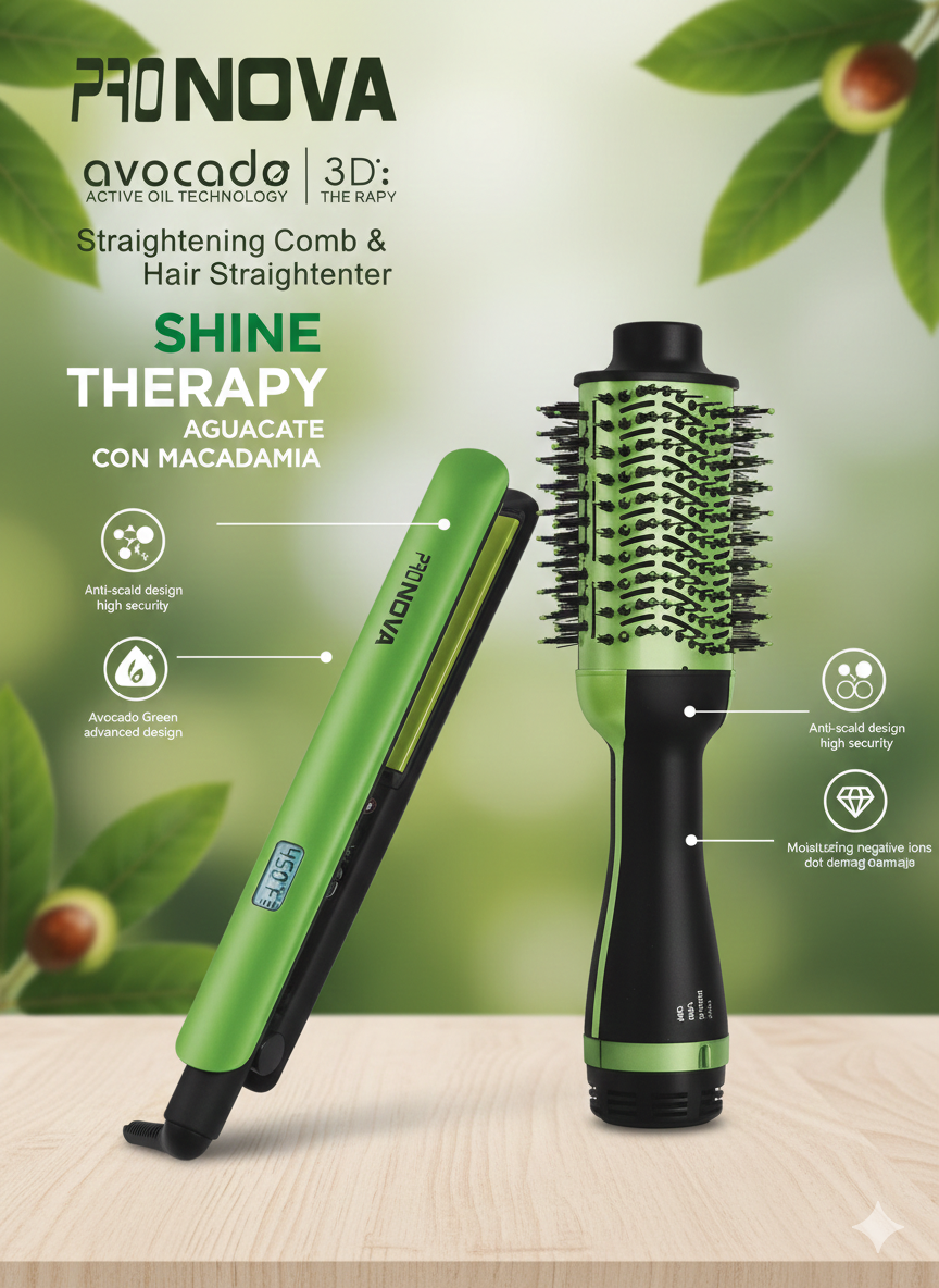 CEPILLO SECADOR + PLANCHA PRONOVA