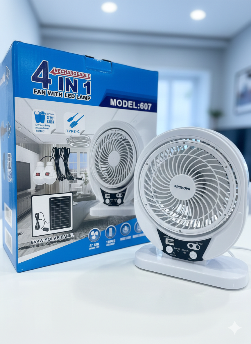 VENTILADOR SOLAR 4 EN 1