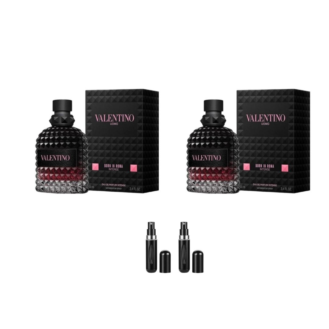 2 VALENTINO ROMA INTENSE+2PERFUMEROS