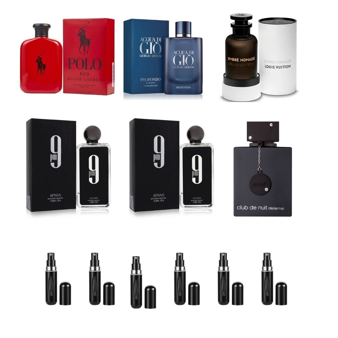 COMBO 6 PERFUMES+6 PERFUMEROS