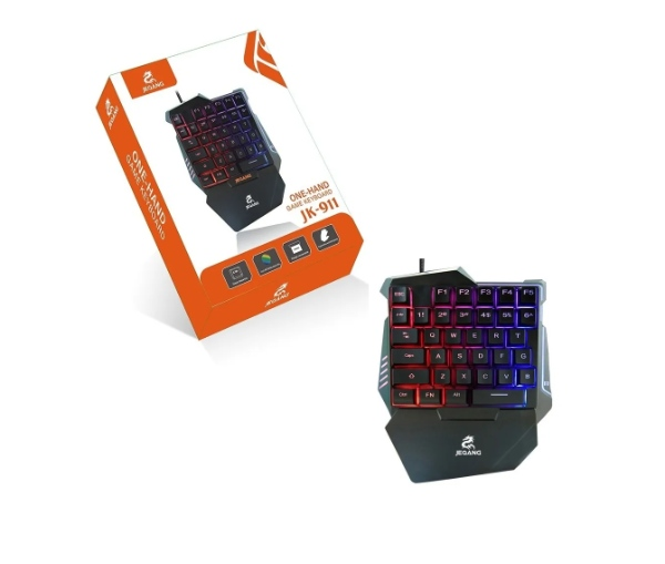 TECLADO GAMER UNA MANO JK-911