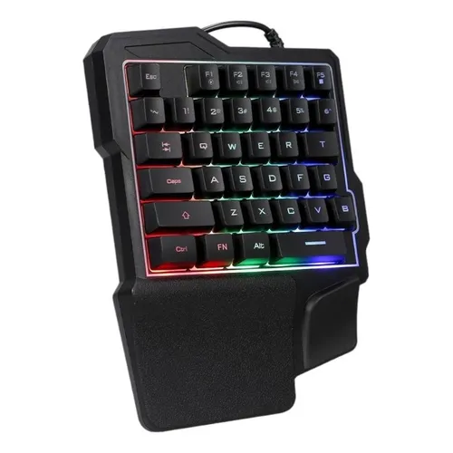 TECLADO GAMER UNA MANO K7
