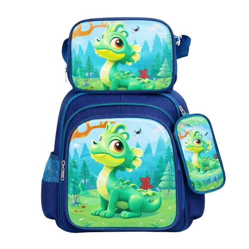 SET DE 3D MORRAL, LONCHERA Y CARTUCHERA - Vista 1