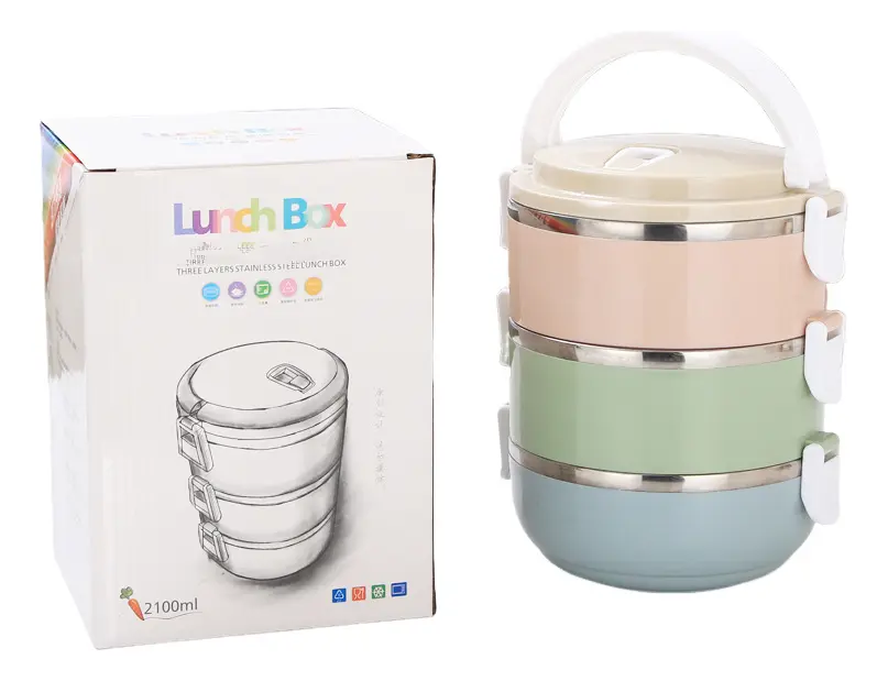 Vista 2 de LONCHERA PORTA COMIDA 3 NIVEL