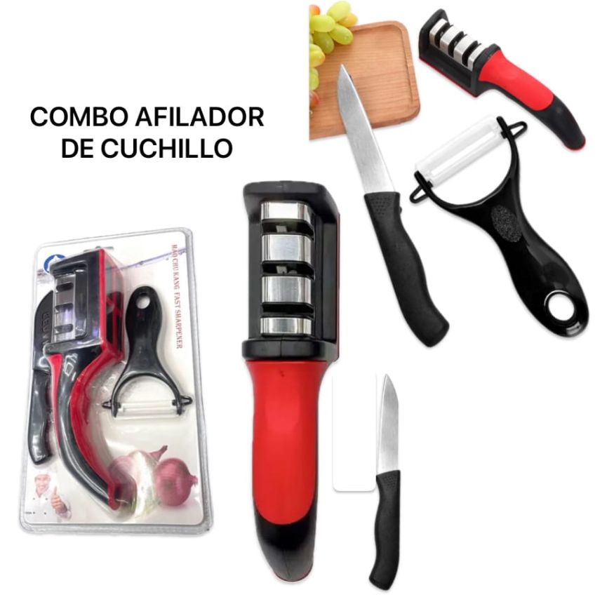 COMBO CUCHILLO Y AFILADOR